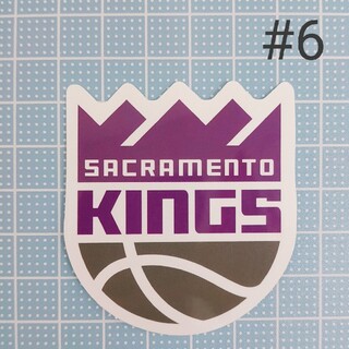 #6 ステッカー NBA クラメサント・キンブログス バスケ 紫 白 アメリカ(バスケットボール)