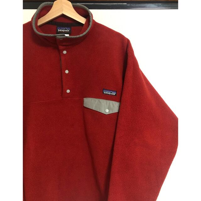 patagonia フリース シンチラ snap T レッド