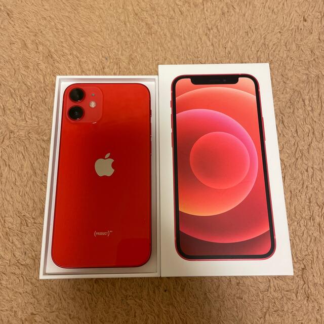 解除済みSIMフリー状態iPhone12mini 64G (PRODUCT)RED