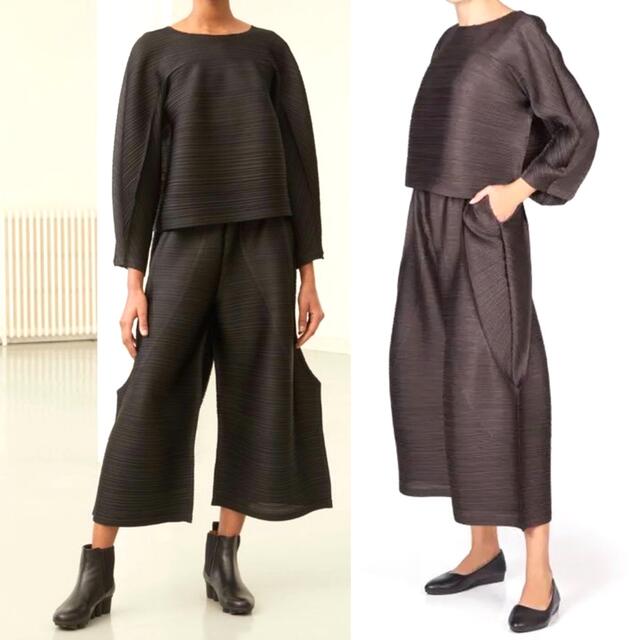 PLEATS PLEASE ISSEY MIYAKE(プリーツプリーズイッセイミヤケ)の【新品】プリーツプリーズ　横プリーツ　カットソー　トップス レディースのトップス(カットソー(長袖/七分))の商品写真