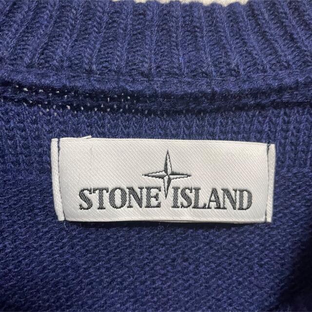 STONE ISLAND(ストーンアイランド)のSTONE ISLAND セーター XL ネイビー ストーンアイランド メンズのトップス(ニット/セーター)の商品写真