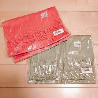 セール！【新品未使用】カシミヤ100%マフラー/レッド(マフラー/ショール)