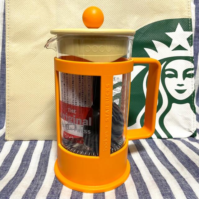 Starbucks Coffee(スターバックスコーヒー)のスターバックス　ステンレスボトル　ボダム　コーヒープレス　マグカップ インテリア/住まい/日用品のキッチン/食器(タンブラー)の商品写真