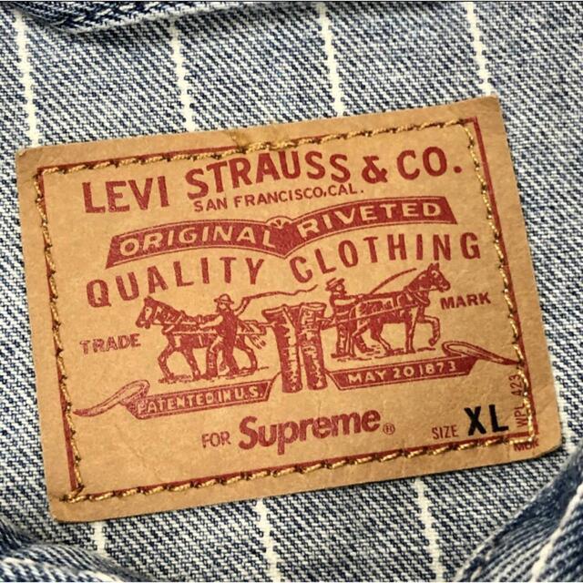 Supreme(シュプリーム)のSupreme Levi’s Pinstripe Trucker Jacket メンズのジャケット/アウター(Gジャン/デニムジャケット)の商品写真