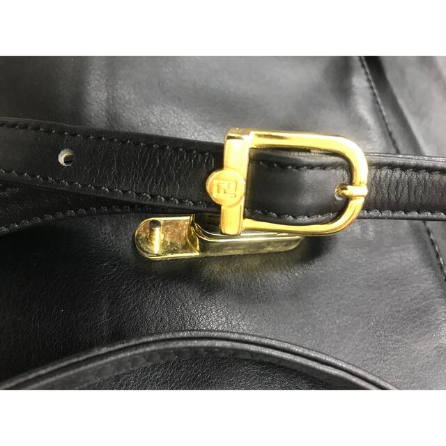 フェンディ パテント×本革 ショルダー クラッチ バッグ