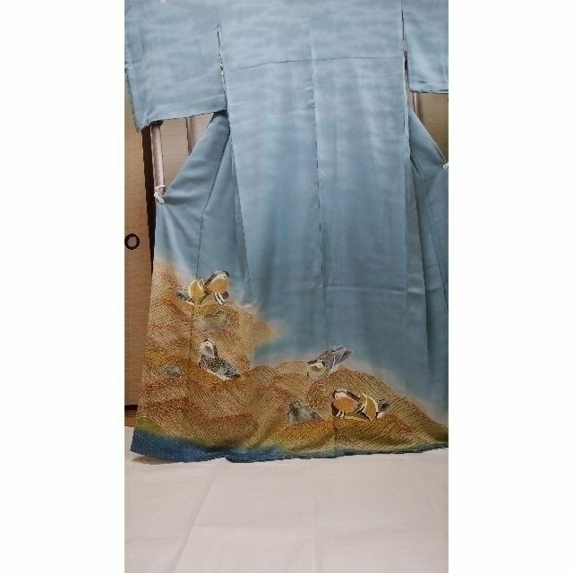 驚きの値段で 人間国宝 羽田登喜男作 しつけ付き未使用品 」 鴛鴦岩波
