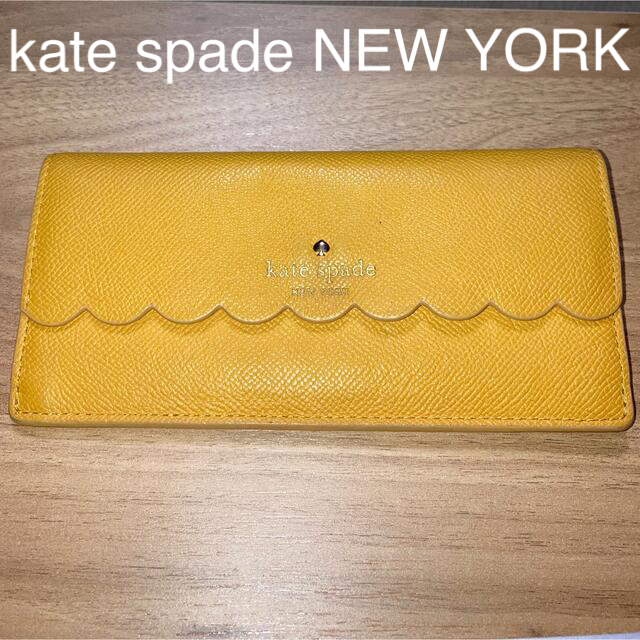 kate spade new york(ケイトスペードニューヨーク)のkate spade NEW YORK イエロー スリム長財布 レディースのファッション小物(財布)の商品写真