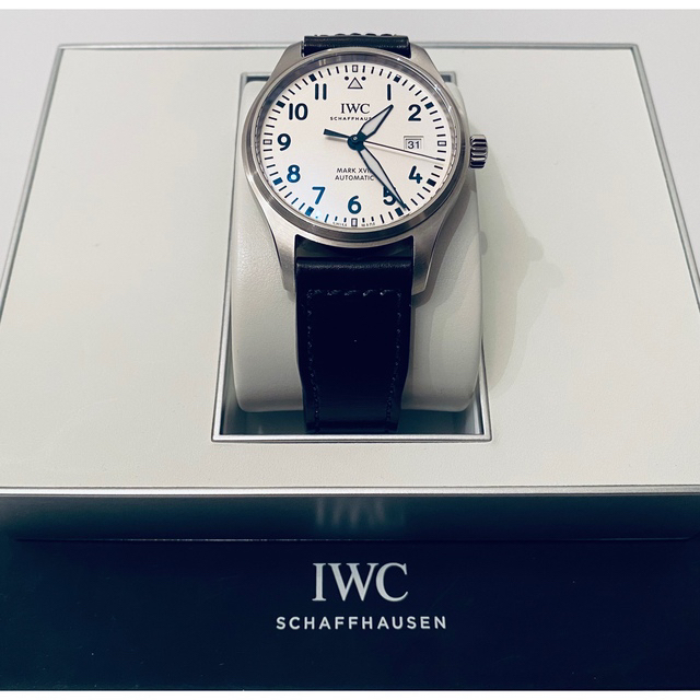 IWC パイロットウォッチ マーク18 シルバー 革ベルト + ナトーベルト2本