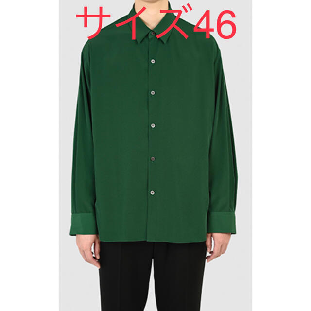 LAD MUSICIAN BIG SHIRT GREEN 46 Lサイズシャツ