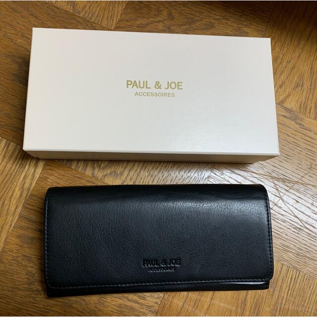 PAUL & JOE(ポールアンドジョー)の新品☆ポール&ジョー　財布　本皮　黒　花柄 レディースのファッション小物(財布)の商品写真