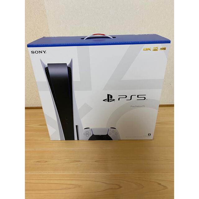 PlayStation(プレイステーション)の【新品】プレイステーション5 ディスクドライブ搭載モデル　通常版 エンタメ/ホビーのゲームソフト/ゲーム機本体(家庭用ゲーム機本体)の商品写真