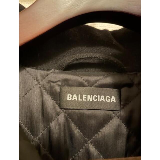 Balenciaga(バレンシアガ)の正規　美品　バレンシアガ　トラックジャケット　ウール　44 ブラック メンズのジャケット/アウター(ブルゾン)の商品写真