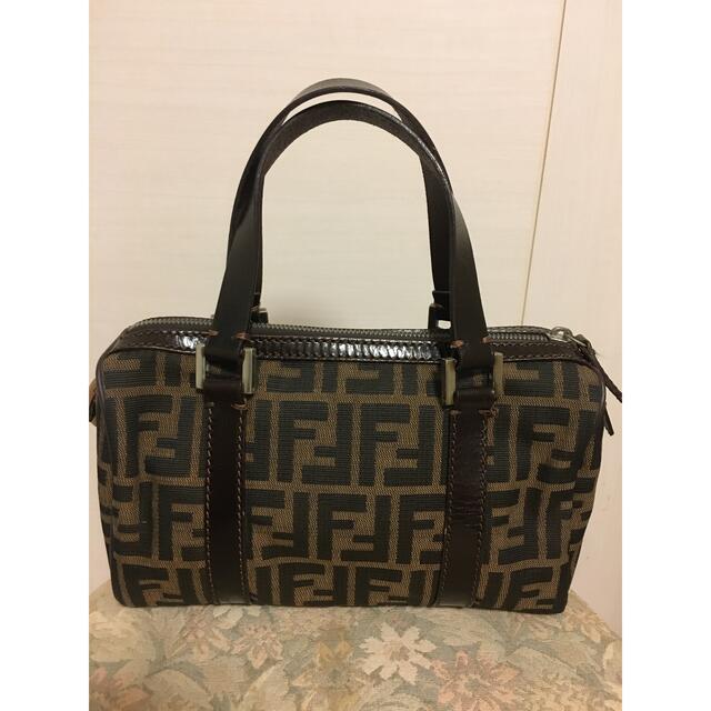 FENDI フェンディ ミニバッグ ズッカ柄 キャンバス×レザー