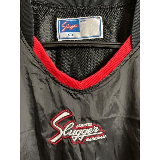 久保田スラッガー(クボタスラッガー)の美品★久保田スラッガー Vジャン slugger 長袖 ロンT シャカシャカ スポーツ/アウトドアの野球(ウェア)の商品写真