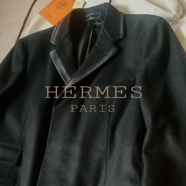 Hermes(エルメス)の極美品 至極 エルメス 最高峰 ウール&ラムスキン ファントムテクニック コート メンズのジャケット/アウター(チェスターコート)の商品写真