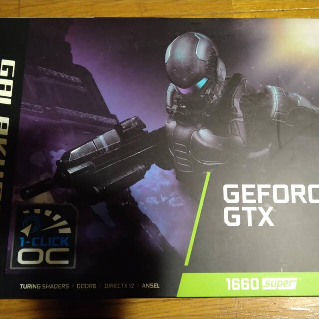 GDDR6メモリバス玄人志向　GALAKURO GeForce GTX 1660SUPER OC