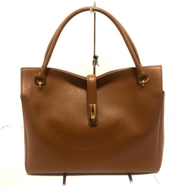 ハマノ トートバッグ美品  - ブラウン
