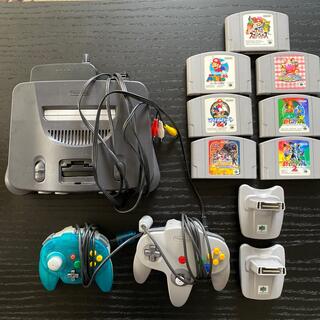 ニンテンドウ64(NINTENDO 64)の任天堂　Nintendo 64 カセット　コントローラー　セット(家庭用ゲーム機本体)