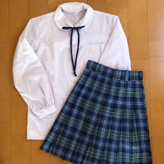 制服スカート　ブラウス　リボン　中学　高校　女子　制服セット(衣装一式)