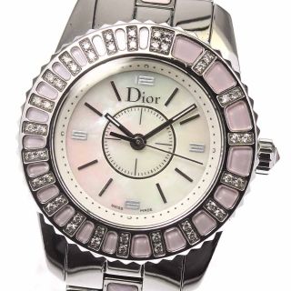 クリスチャンディオール(Christian Dior)のクリスチャンディオール クリスタル  CD112111 レディース 【中古】(腕時計)