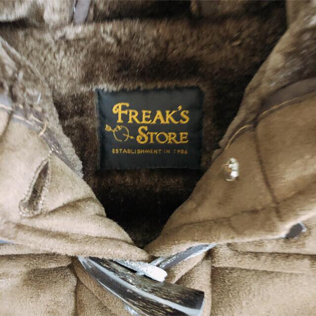 FREAK'S STORE(フリークスストア)のフリークスストア　フェイクムートンダッフルコート　ブラウン　S レディースのジャケット/アウター(ダッフルコート)の商品写真