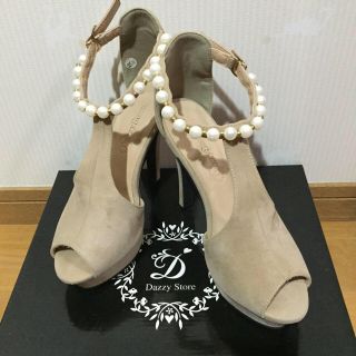 デイジーストア(dazzy store)のdazzy store パール付き オープントゥ パンプス(ハイヒール/パンプス)