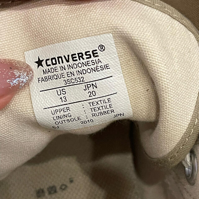 CONVERSE(コンバース)のconverse  kids ハイカット 20cm キッズ/ベビー/マタニティのキッズ靴/シューズ(15cm~)(スニーカー)の商品写真