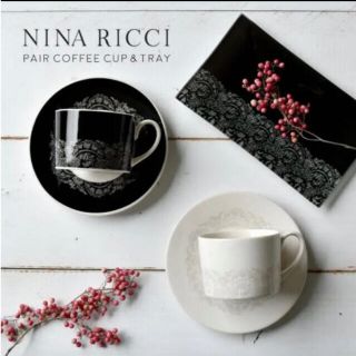 ニナリッチ(NINA RICCI)のNINA RICCI ペアコーヒーカップ&ソーサー　プレート　5点セット(グラス/カップ)