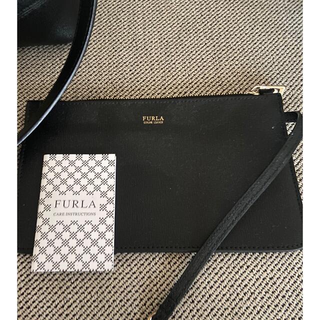 【FURLA】美品　ステイシー　ブラック　2wayショルダーバッグ