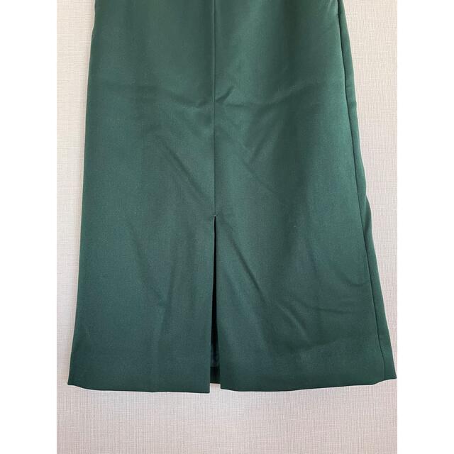BEAUTY&YOUTH UNITED ARROWS(ビューティアンドユースユナイテッドアローズ)のBEAUTY&YOUTH ドスキンスリットタイトスカート グリーン レディースのスカート(ロングスカート)の商品写真