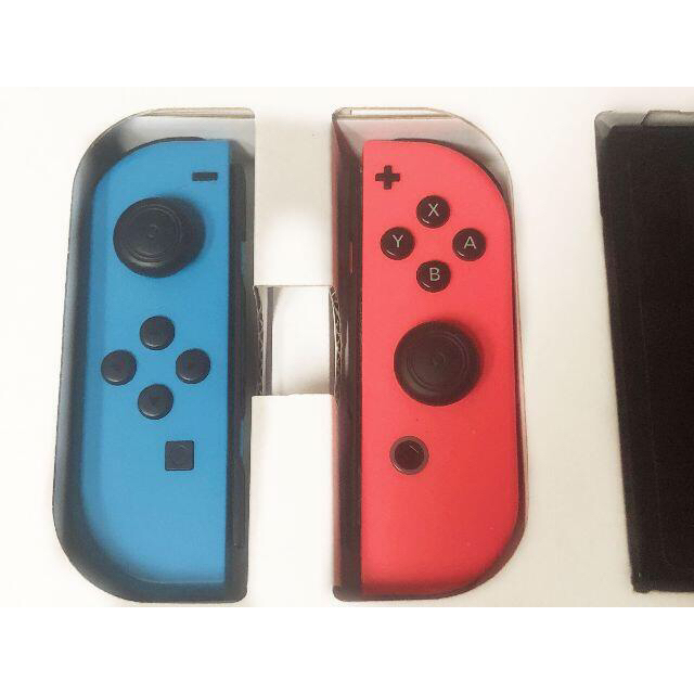 液晶美品 NINTENDO 任天堂 スイッチ Switch ブルー & レッド