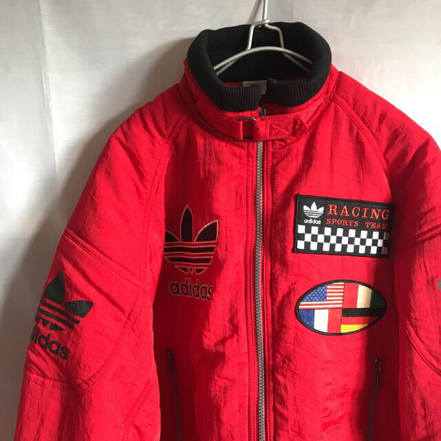 80s 金タグ　adidas レーシング　ブルゾン  ビンテージ