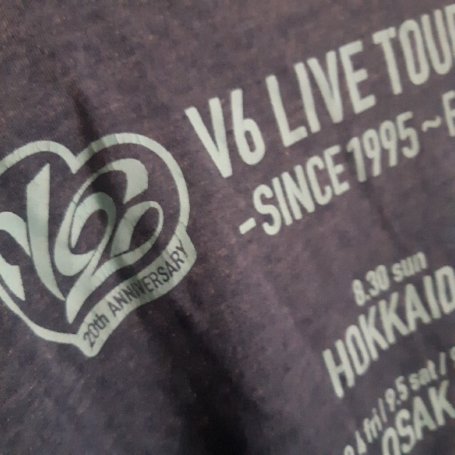 V6(ブイシックス)のV6　Tシャツ　2015　20周年　アニバコン エンタメ/ホビーのタレントグッズ(アイドルグッズ)の商品写真