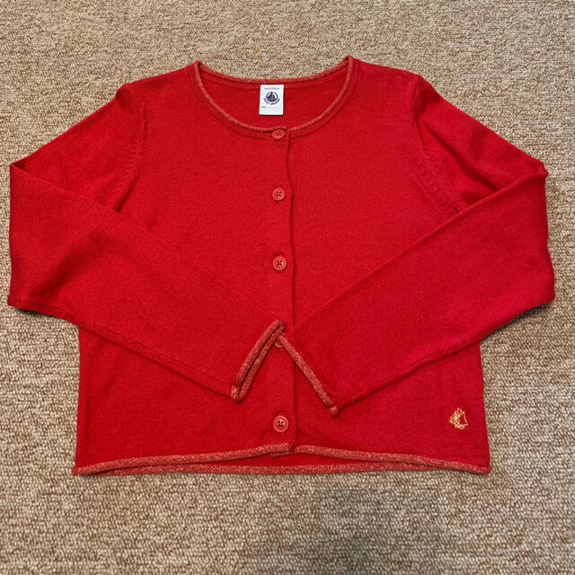 PETIT BATEAU(プチバトー)のプチバトー　ウールカーディガン　116cm キッズ/ベビー/マタニティのキッズ服女の子用(90cm~)(カーディガン)の商品写真