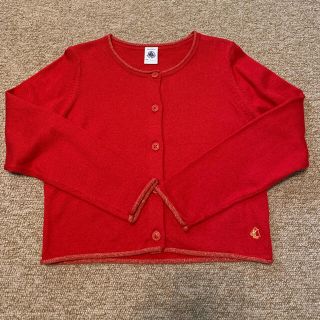 プチバトー(PETIT BATEAU)のプチバトー　ウールカーディガン　116cm(カーディガン)