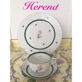 ヘレンド(Herend)のヘレンド　ウィーンの薔薇　カップ&ソーサー♡プレート(食器)