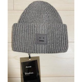 アクネ(ACNE)のAcne Studios ニット帽 ビーニー グレー(ニット帽/ビーニー)