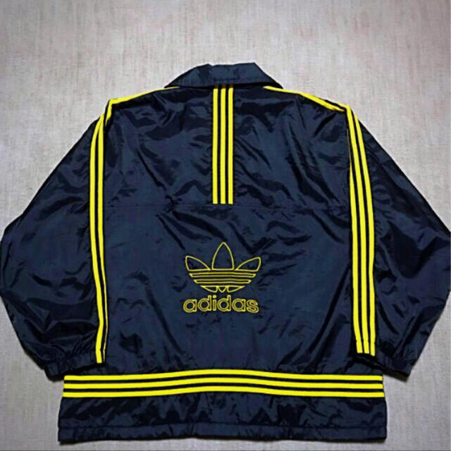 adidas 激レア 90s‼️ナイロンジャケット‼️ビックトレフォイルロゴ‼️^^