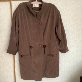 コート　ジャケット　ブラウン　XL 昭和レトロ(スプリングコート)