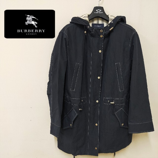 BURBERRY - BURBERRY ロンドン モッズコート レディース ノバチェック