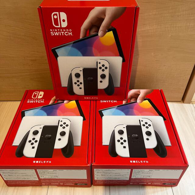 Nintendo Switch - 新品未開封　Nintendo Switch有機EL ホワイト　店舗印なし3台