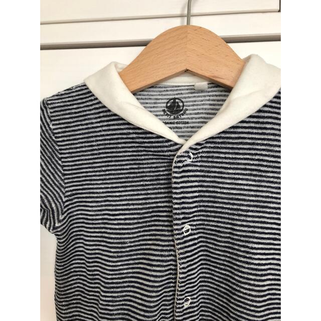 PETIT BATEAU(プチバトー)のプチバトー　ロンパース　67cm キッズ/ベビー/マタニティのベビー服(~85cm)(カバーオール)の商品写真