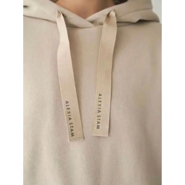 ALEXIA STAM(アリシアスタン)のアリシアスタンDrawstring Hem Hoodie Sand Beige レディースのトップス(パーカー)の商品写真