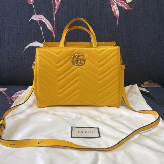 グッチ(Gucci)の美品　日本未発売カラー　GUCCI GGマーモント　バック(ハンドバッグ)