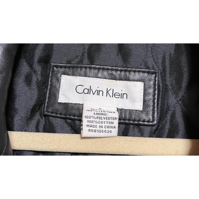 Calvin Klein(カルバンクライン)のカルバンクライン羊革ジャケット メンズのジャケット/アウター(レザージャケット)の商品写真