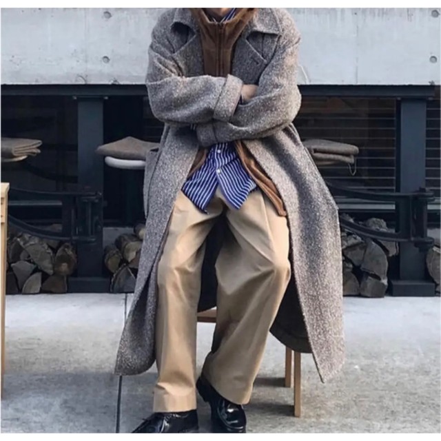 COMOLI - ATHA NEP TWEED MAXI COAT/アタ マキシコートの通販 COMOLI - ATHA NEP TWEED MAXI COAT/アタ マキシコートの通販