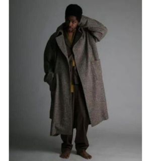 コモリ(COMOLI)のATHA NEP TWEED MAXI COAT／アタ　マキシコート(トレンチコート)