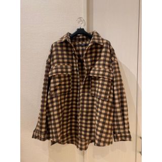 チャオパニック(Ciaopanic)のCiaopanic チェック柄シャツ　ブラウン(シャツ)