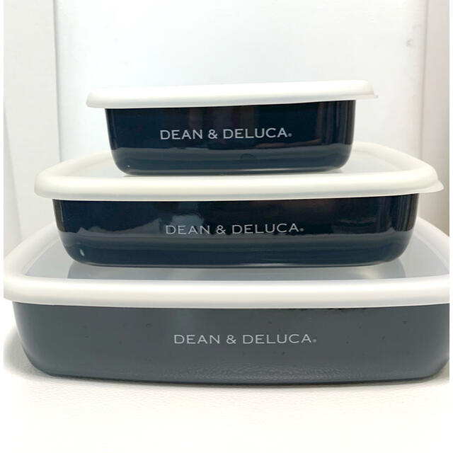 DEAN & DELUCA(ディーンアンドデルーカ)のDEAN &DELUCA ホーローコンテナ セット インテリア/住まい/日用品のキッチン/食器(容器)の商品写真