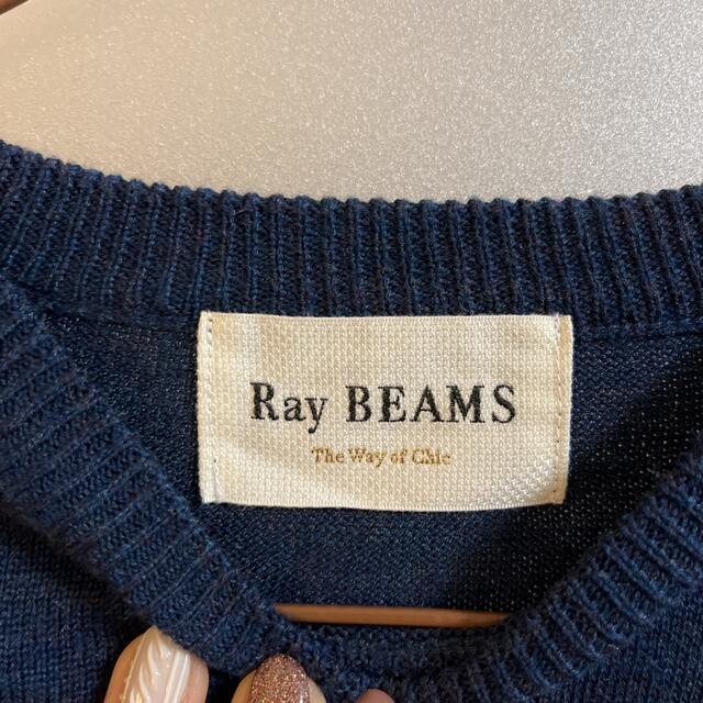 Ray BEAMS(レイビームス)のray beams 猫　ニット　セーター　ネイビー レディースのトップス(ニット/セーター)の商品写真